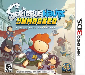 Scribblenauts Unmasked - A DC Comics Adventure (Usa) box cover front